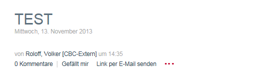 Blog Beitrag Layout Standard